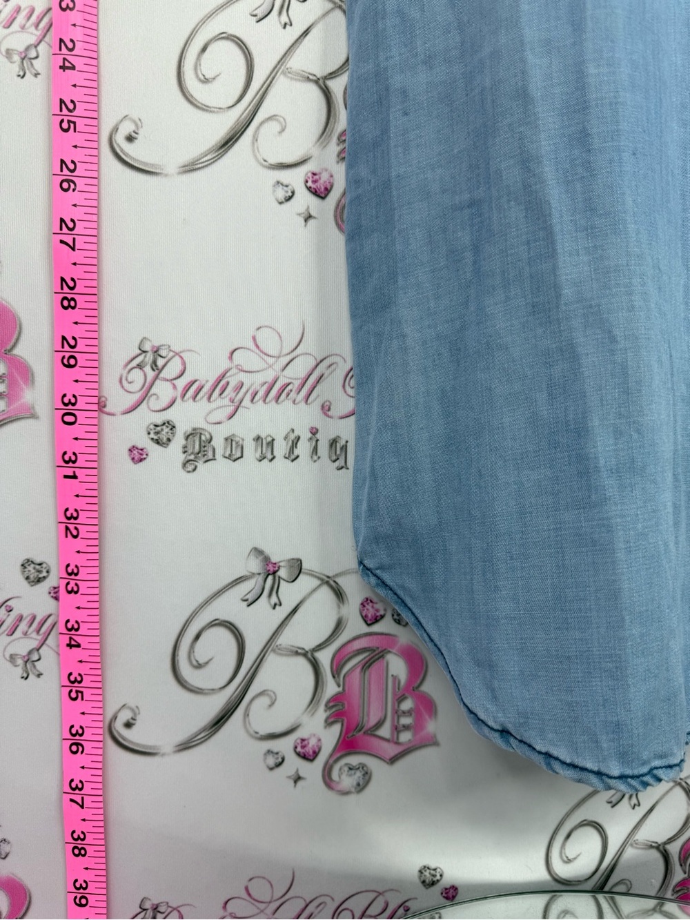 Skies Are Blue dress denim look Light Blue Sleeveless Tie-Waist Chambray Dress - Picture 4 of 11